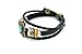 November's Chopin Unique Beads Braided Leather Adjustable Wrap Bracelet