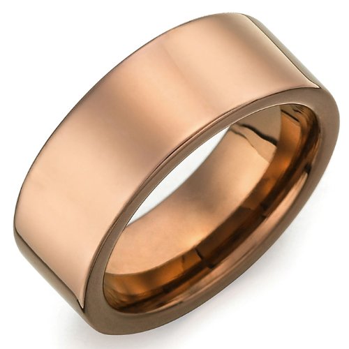 Mens RnB Jewelry Bronze Solid Tungsten Ring Wedding Band 8mm (8,9,10,11,12)