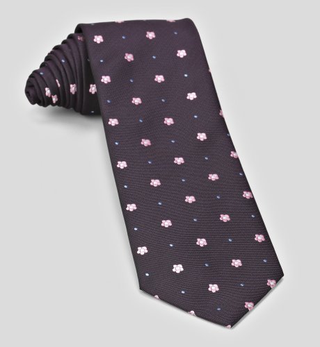 Machine Washable Floral Spot Design Tie