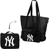MLB New York Yankees Foldaway Tote (Small, Black)