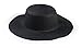 IL Caldo Womens Sun Hat Black & White Folding Floppy Derby Hat Wide Large Brim Travel Beach Cap,Black