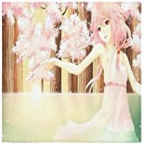 Beautiful Cherry Blossom Tree, Sakura Flower Pattern Custom Beach Hotel Travel Washcloth Hand Towel Warmer Soft and Comfortable 80% Polyester 20% Cotton, (13" x 13")