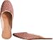 Beaded & Sequin Indian Leather Slippers for Women Handcrafted Casual Footwear N (wss051a)