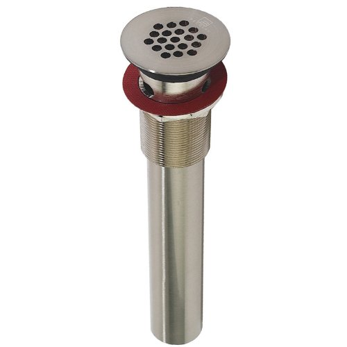 Decolav 9295-SN Grid Drain with Overflow, Satin Nickel