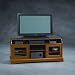 Graham Hill Widescreen TV Stand Autumn Maple Finis...