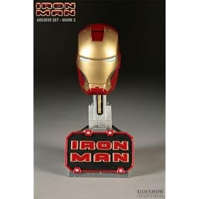 MARVEL Archive Set: Iron Man Helmet Mark 3 Scaled Replica Sideshow Collectibles!