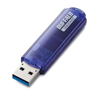 BUFFALO USB3.0/2.0用 USBメモリー ブルー 8GB RUF3-C8G-BL