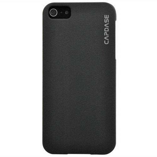 CAPDASE 日本正規品 iPhone5 Karapace Protective Jacket Touch DS, Black (クリスタル・クリアー 液晶保護シート、ムービースタンド、プロテクティブ・ポーチ 付属) KPIH5-T101
