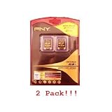 PNY - Flash memory card - 2 GB - SD (pack of 2 )