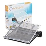 ROLODEX / ROL82410 / Laptop Stand/Holder, 13w x 11-3/4d x 6-3/4h, Black/Silver / Sold as 1 EA