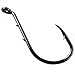Offset Octopus Circle Hooks, 100pcs Baitholder Fishing Hooks Sharp Beak Fishing Gear and Equipment for Catfish Freshwater Saltwater Steelhead Trout Bass, Black, Size #8, 100pcs