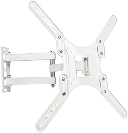 Expert Connect | TV Wall Mount Bracket White | 17 - 55" | Full Motion Articulating | Swivel &amp; Rotation Adjustment | Max VESA 400x400mm | For LED, LCD, OLED and Flat Screen TVs Up to 50 lbs