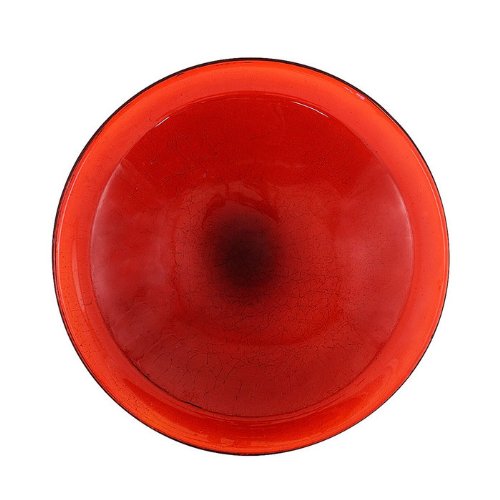 Achla Designs Crackle Glass Bowl Red