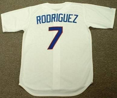 IVAN RODRIGUEZ Texas Rangers 1993 Majestic Cooperstown Throwback Home Baseball Jersey, XL