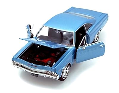 Welly 1965 65 Chevrolet Impala SS 396 diecast model Blue 1/24 scale 22417