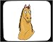Decorated Mouse Pad with confused, horse, animal, perplexed
