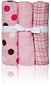 Luna Lullaby The Soothing Blanket, Polka and Plaid, 3-Pack, Pink