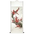 Luxuriant Red Plum Blossoms Chinese Scroll Painting