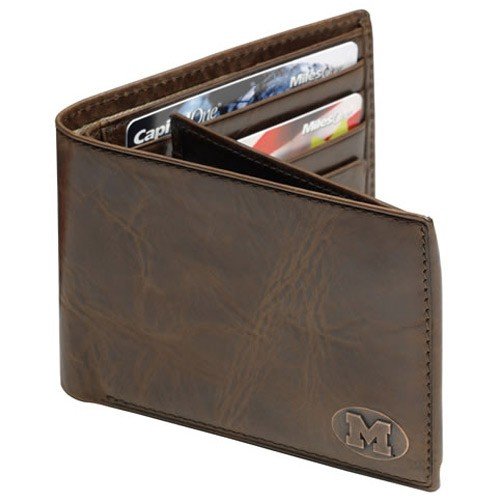 Michigan Wolverines Leather Roster Traveler Wallet