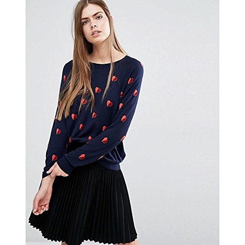 ポール・スミス アウター カーディガン PS by Paul Smith Half Heart Navy Knitted Blue [並行輸入品]