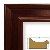 Picture Frame / Poster Frame 2 Wide Complete Mahogany Frame (FM97MA)