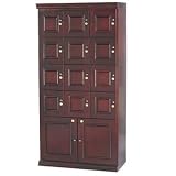 12 Section Commercial Cigar Locker, Mahogany