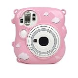 STF-C25-003 速写ケースwithストラップ　（for instax mini 25　チェキ)　クラウド・ヴァージョン ピンク