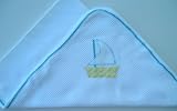 Receiving Blanket - Sailboat/Yellow/Blue