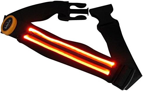 The Best Running Waist Packet With LED Lights-Holding Keys,iphone6s,Galaxys4 & Valuables Fits for Sports&Outdoors While Keeping You Visible &Safe Orange