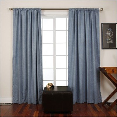 Single Panel Blackout Drapery in Brush Copenhagen Size: 50 W x 95 H