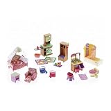 Loving Family Dollhouse Additions Gift Set Bundle: Bathroom, Laundry Room, Kid's Room