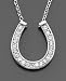 Sterling Silver Cubic Zirconia Horse Shoe Pendant