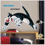Magnificent Peel & Stick By RoomMates Looney Tunes - Sylvester Giant Wall Decals