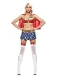 Very Sexy Wonder Girl Costume Bra Top Mini Skirt Womens Superhero Costume