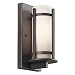 Kichler Lighting 49119AVI Camden 11-Inch High Light Outdoor Wall Lantern, Anvil Iron with Opal-Etched Glass