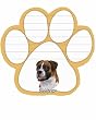 Boxer Uncropped Dog Paw Magnetic Note Pads