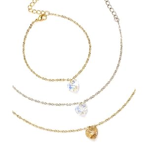 【クリックで詳細表示】カットハートブレス ゴールド×シャンパン