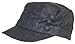 Women's Tweed Military Cadet 3 Button Hat W/Floral Lining (One Size) - Black