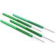 Pick Single Ended, Pointed Green Handle 4pc
