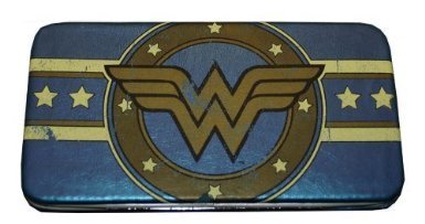  Wonder Woman Classic Distressed Logo Hinge Wallet