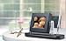 clock viewer contemporary - black, polished silver