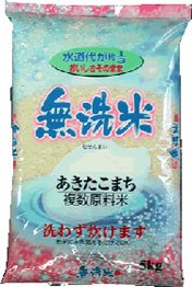 無洗米 あきたこまち ブレンド 白米5kgx1袋