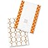 SwaddleDesigns Baby Burpies, Orange Mod Circles (Set of 2 Burp Cloths)