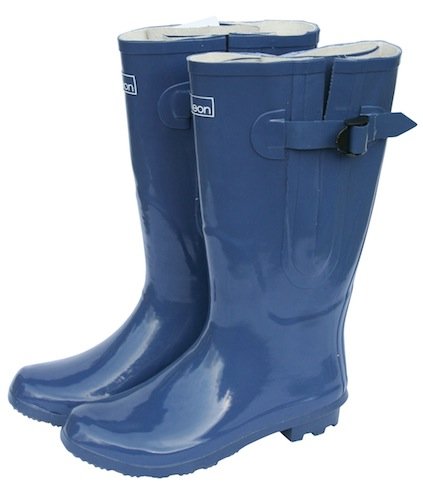 Extra Wide Calf Wellies: up to 50cm calf in Midnight Blue (7)