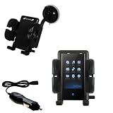Samsung P2 Flexible Auto Windshield Holder with Car Charger - Uses Gomadic TipExchange