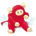 TY McDonald's Teenie Beanie - #8 SNORT the Bull (1997)