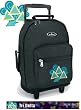 Tri Delta Dolphin Design Rolling Backpack Tri Delta - Wheeled Travel or School Carry-On Travel Bags with Wheels - Best Quality-