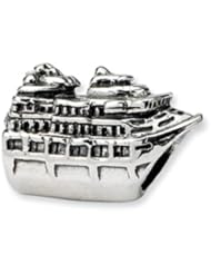Cruise Ship Charm in Silver for 3mm Charm Bracelets