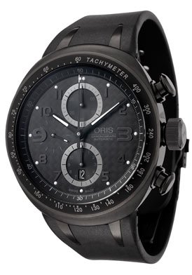 Oris Men's 674 7611 7764RS TT3 Chronograph Black Dial Watch