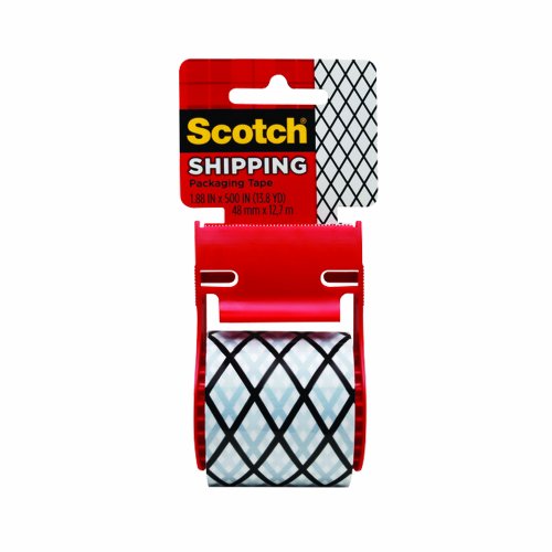 Scotch Decorative Shipping Packaging Tape 1 88 x 500 Inches